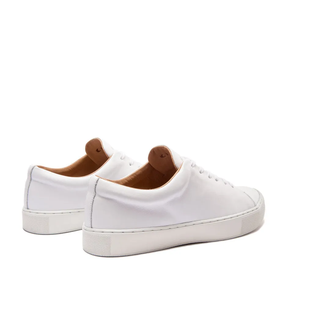 ABINGTON TOE CAP SNEAKER - WHITE WHITE