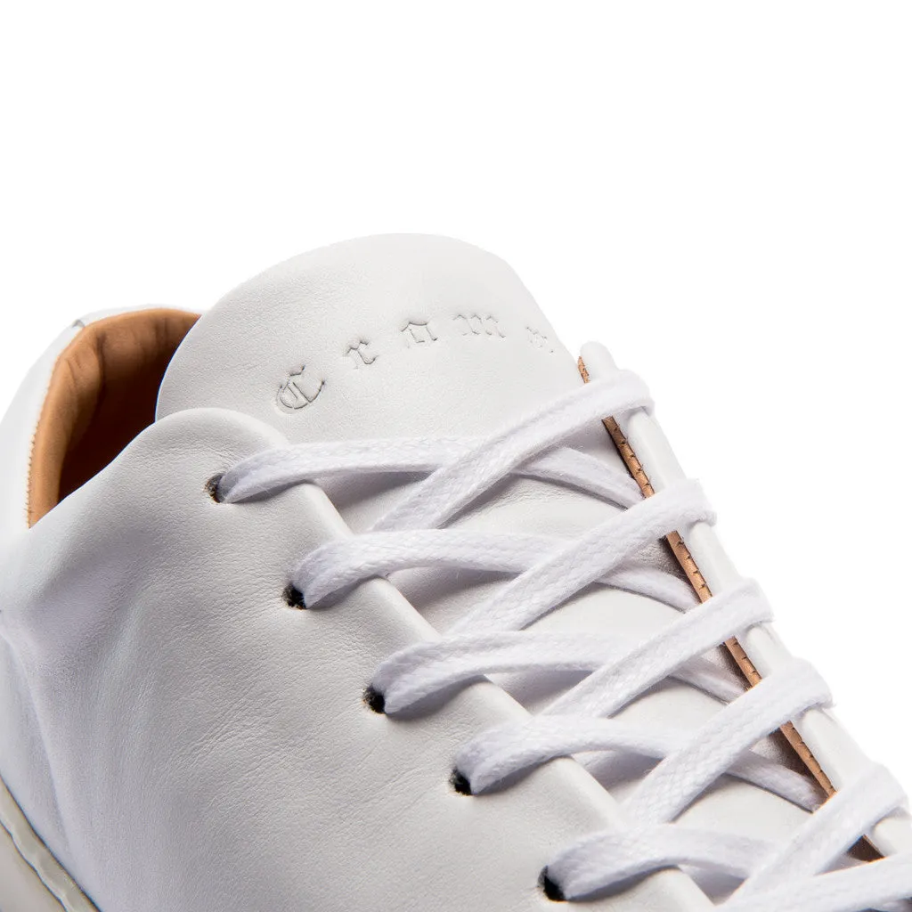 ABINGTON TOE CAP SNEAKER - WHITE WHITE
