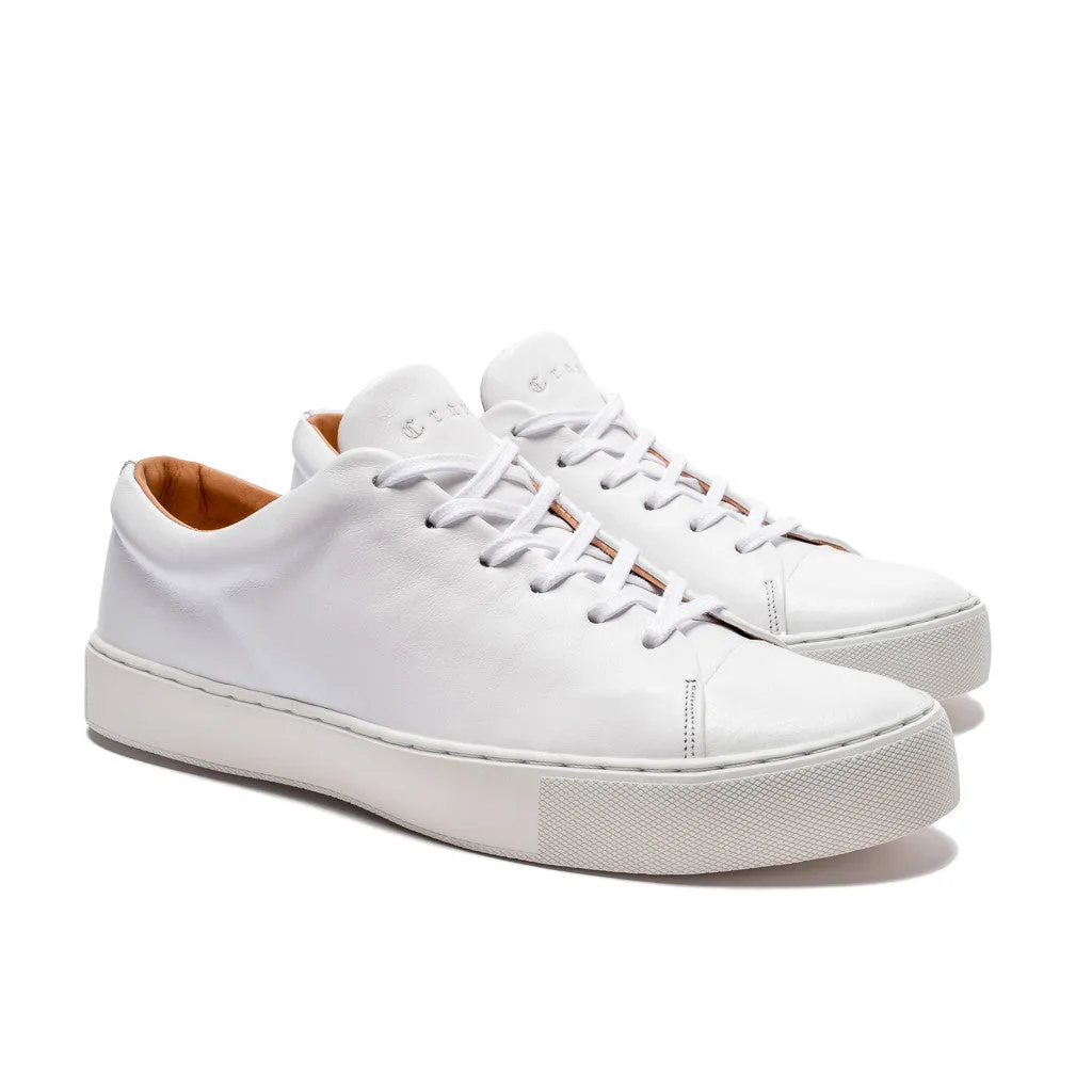 ABINGTON TOE CAP SNEAKER - WHITE WHITE