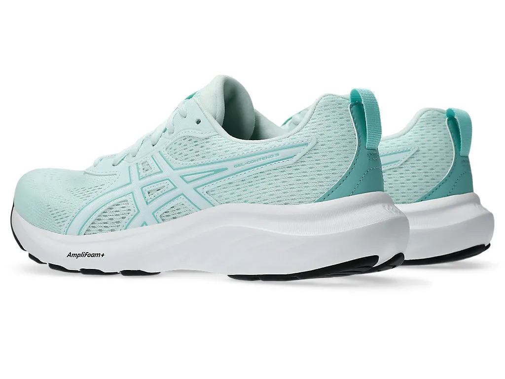 ASICS WOMEN'S GEL CONTEND 9 SEA GREEN RUNNNING SHOES