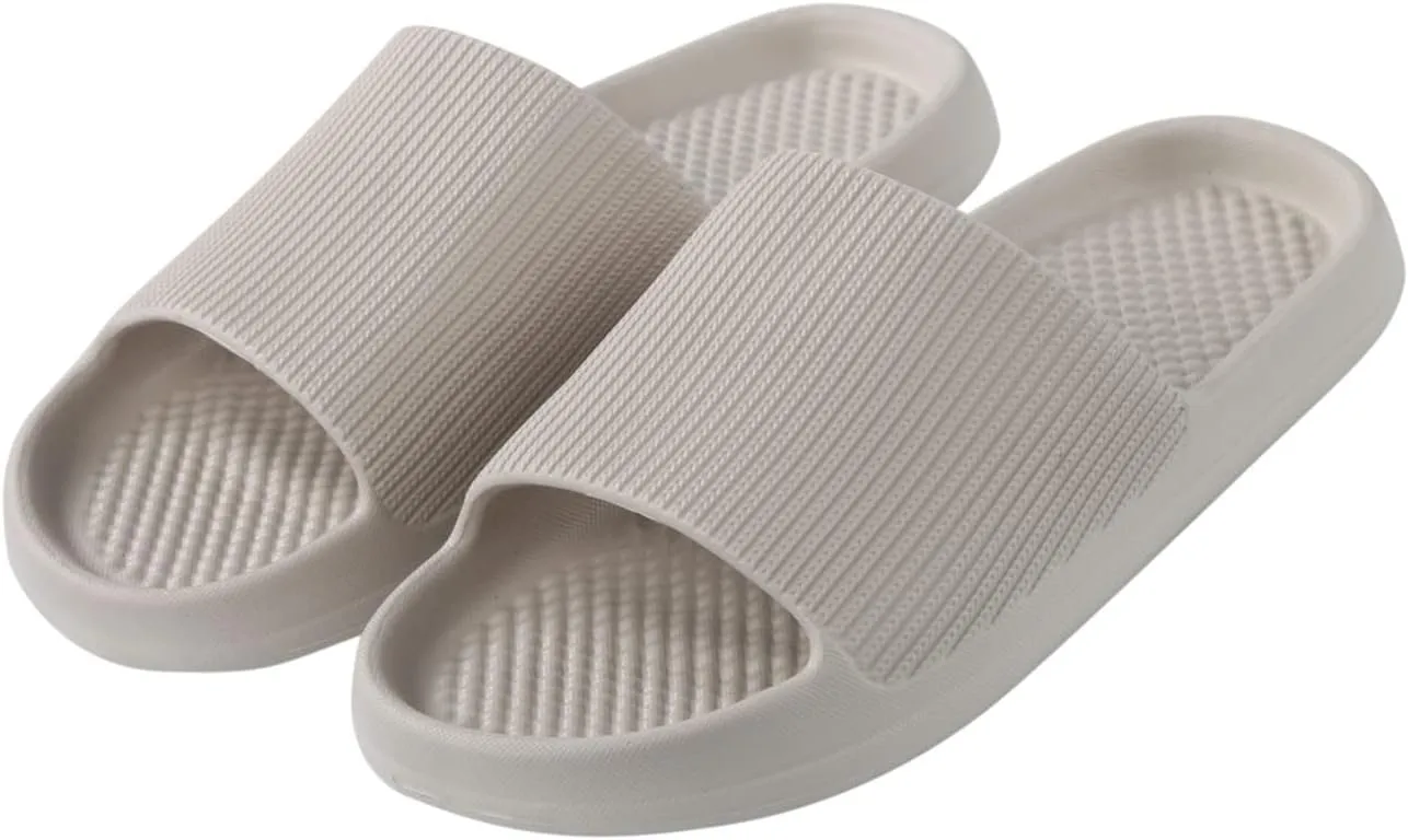 Bath Slippers Women Slides Shower Sandals Women's Slides Spa Slippers Ultra Comfort Non Slip Shower Sandals Indoor and Outdoor