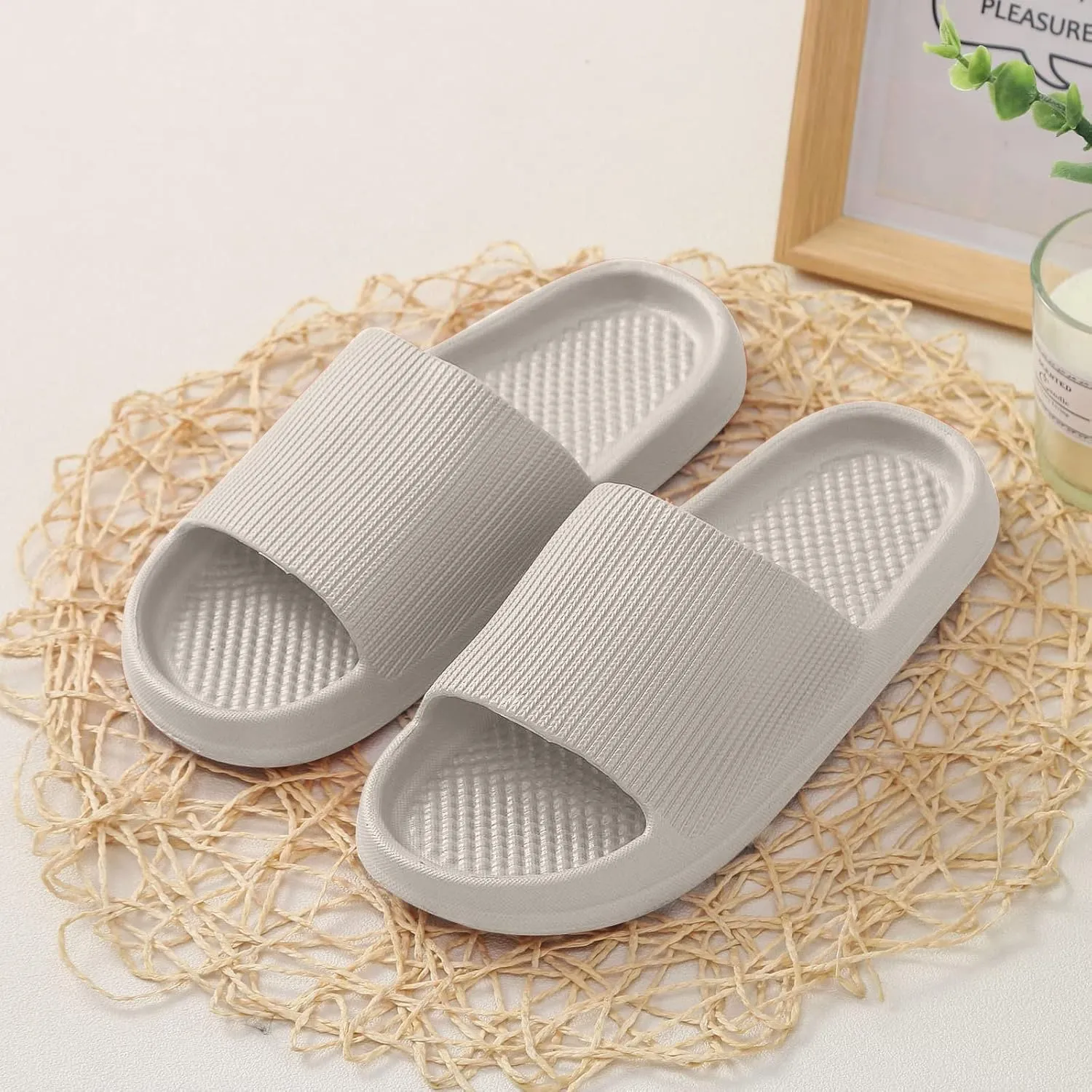 Bath Slippers Women Slides Shower Sandals Women's Slides Spa Slippers Ultra Comfort Non Slip Shower Sandals Indoor and Outdoor