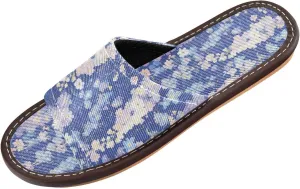 Beauty Purple Flowers Mens Bedroom Slippers Portable Dorm Home Slides for Hotel Outdoor Home