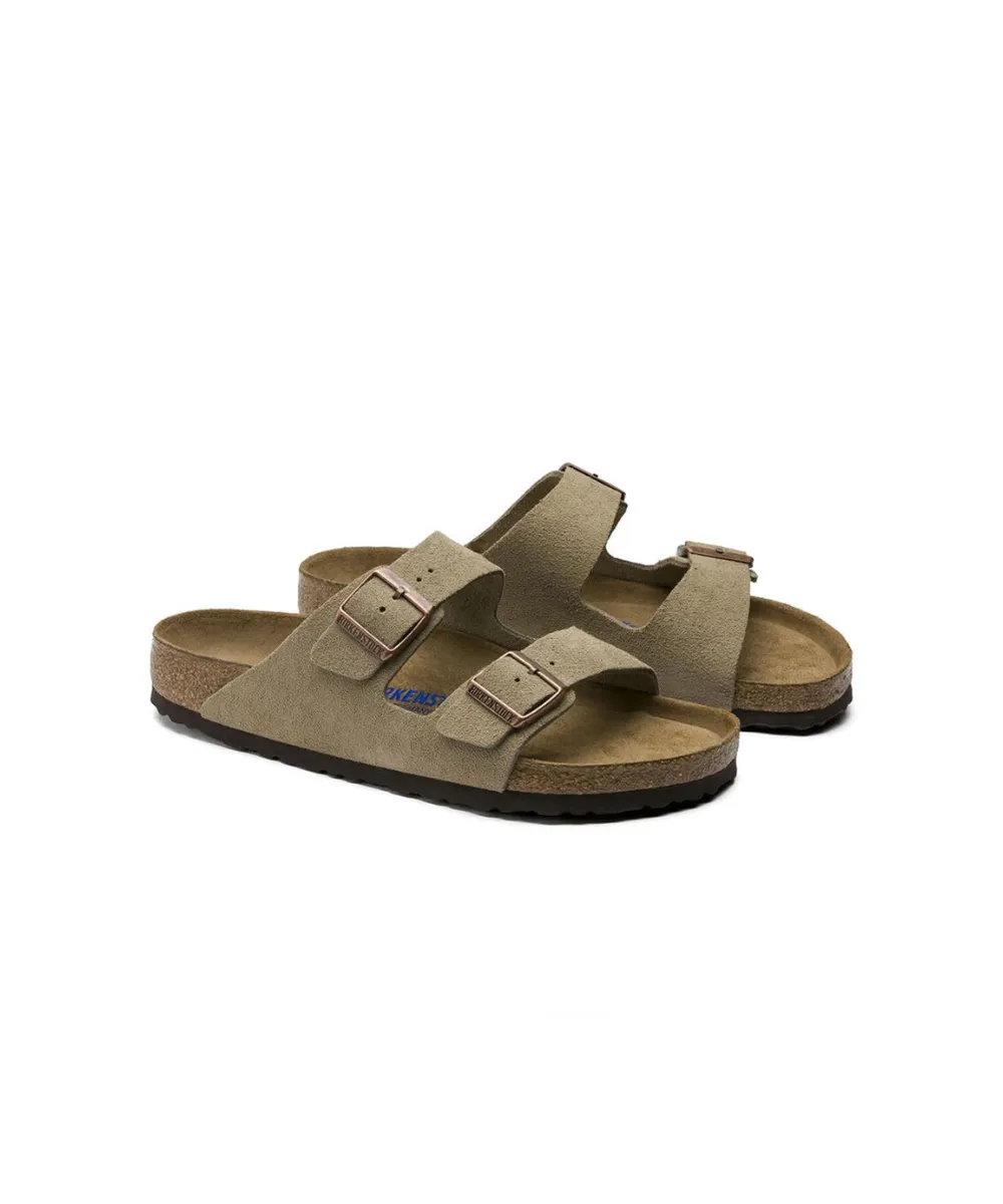 BIRKENSTOCK ARIZONA SOFT BEDDING IN TAUPE