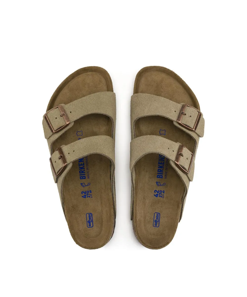 BIRKENSTOCK ARIZONA SOFT BEDDING IN TAUPE