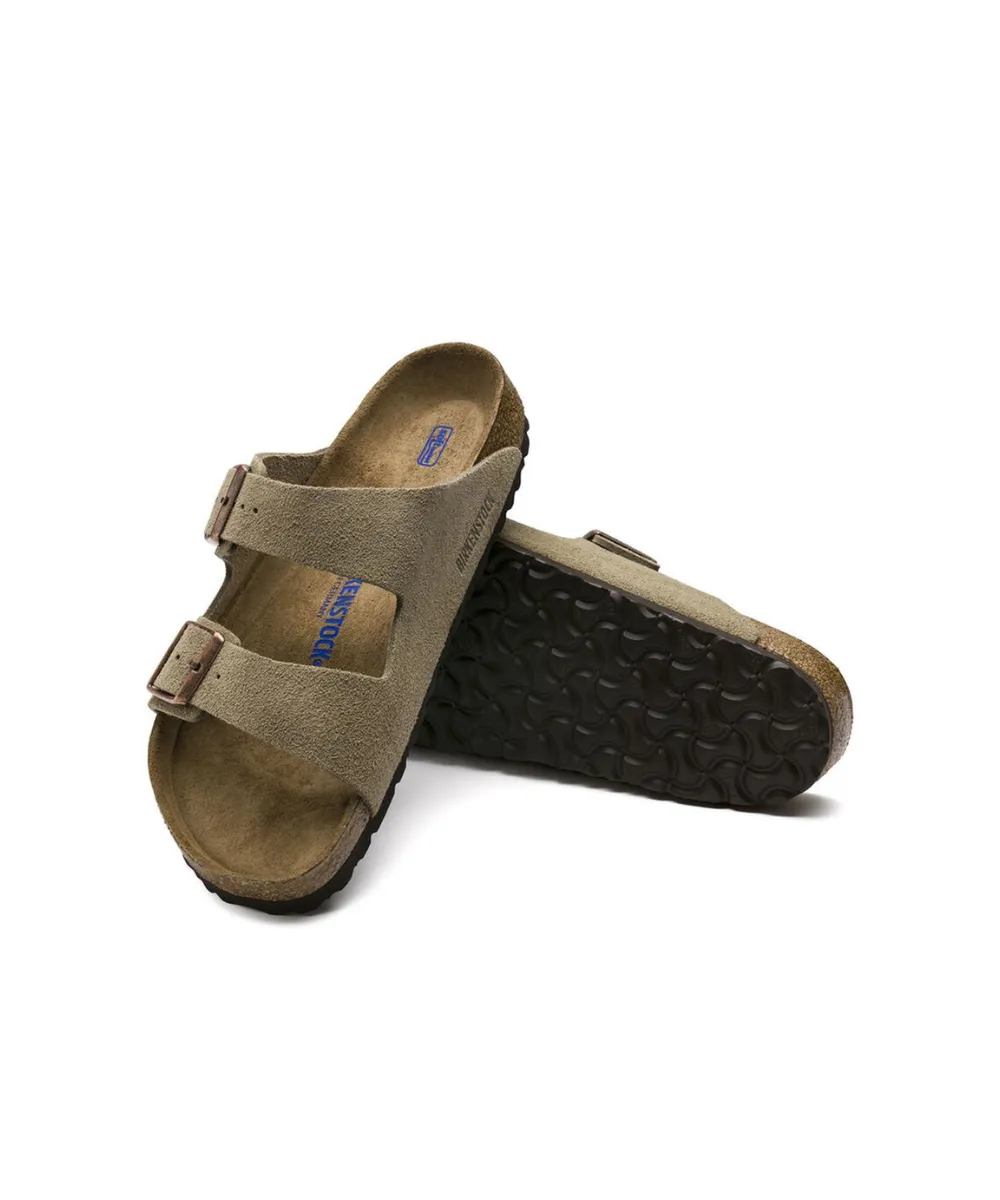 BIRKENSTOCK ARIZONA SOFT BEDDING IN TAUPE