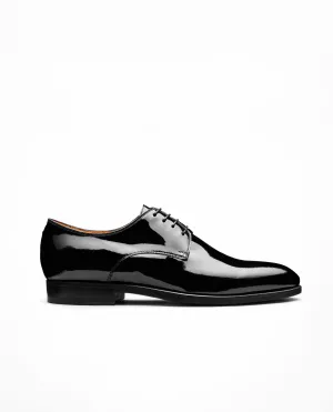 Black Patent Calf Blake Tuxedo Plain Tip Derbies