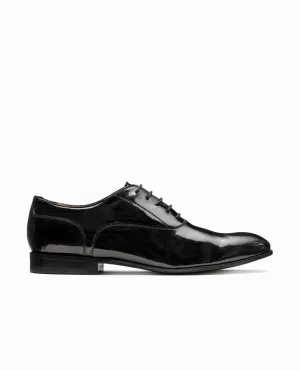 Black Patent Calf Blake Tuxedo Plain Tip Oxfords