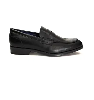 BRUSHED NAPPA LEATHER LOAFERS BLACK