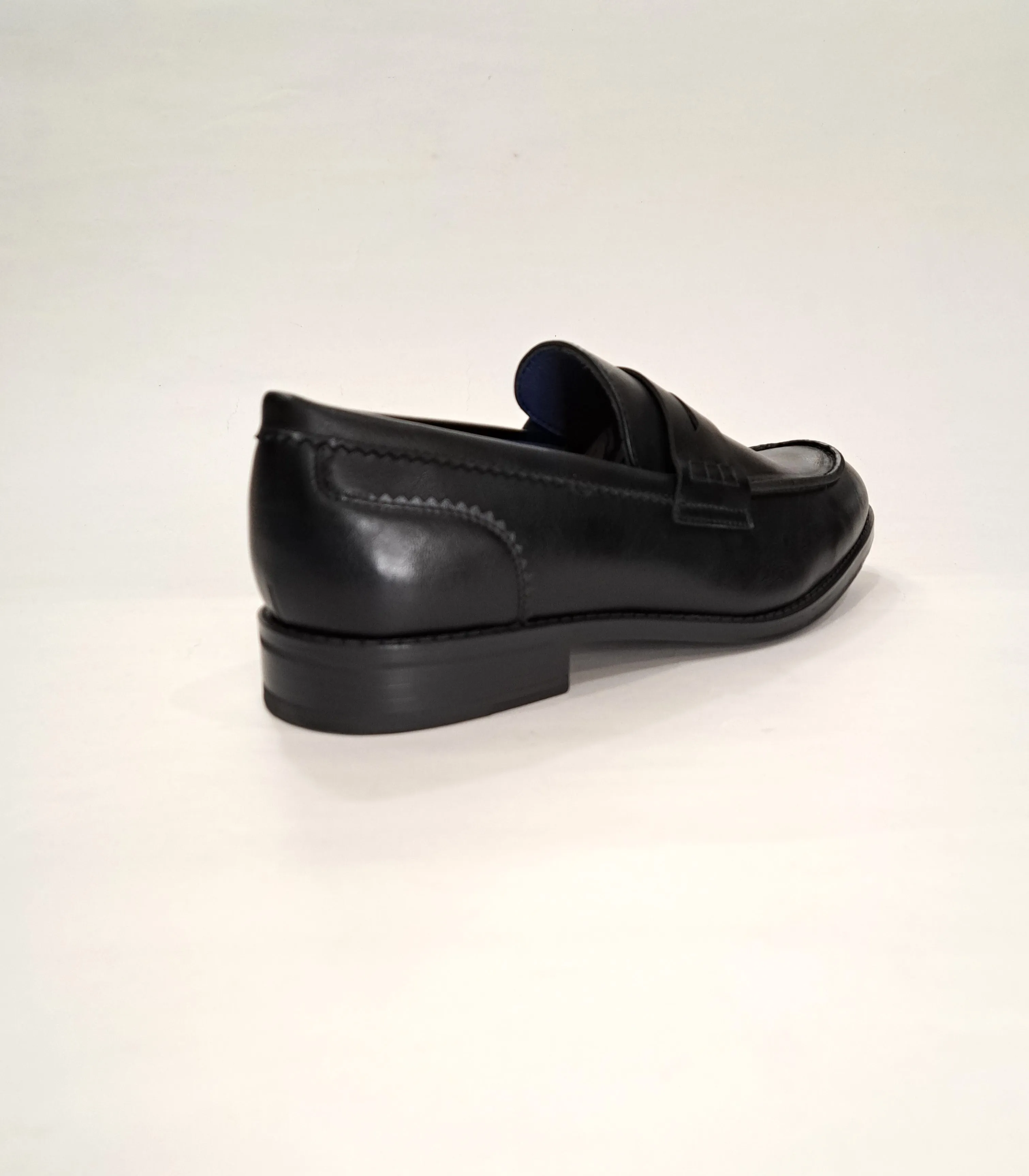 BRUSHED NAPPA LEATHER LOAFERS BLACK