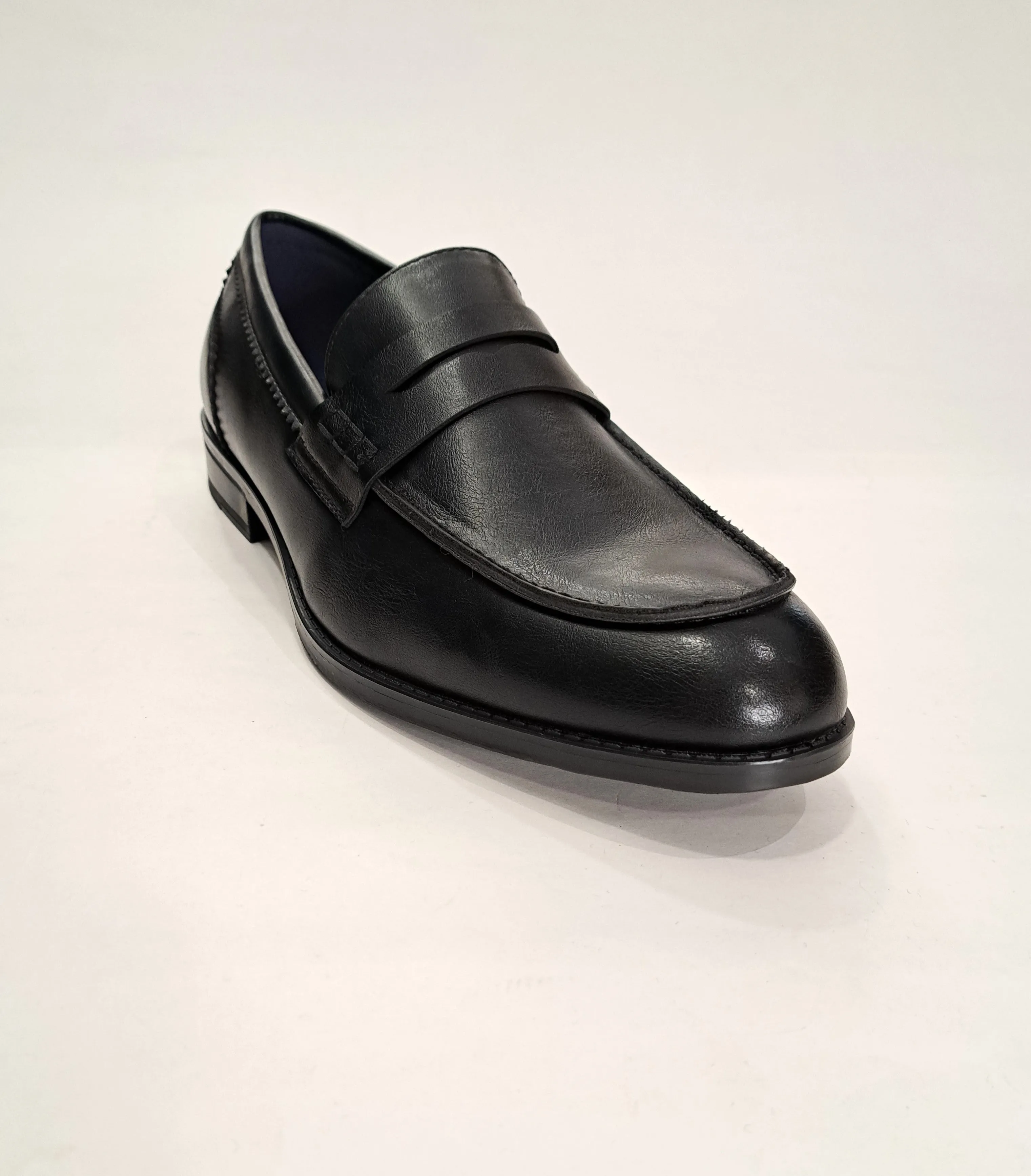 BRUSHED NAPPA LEATHER LOAFERS BLACK