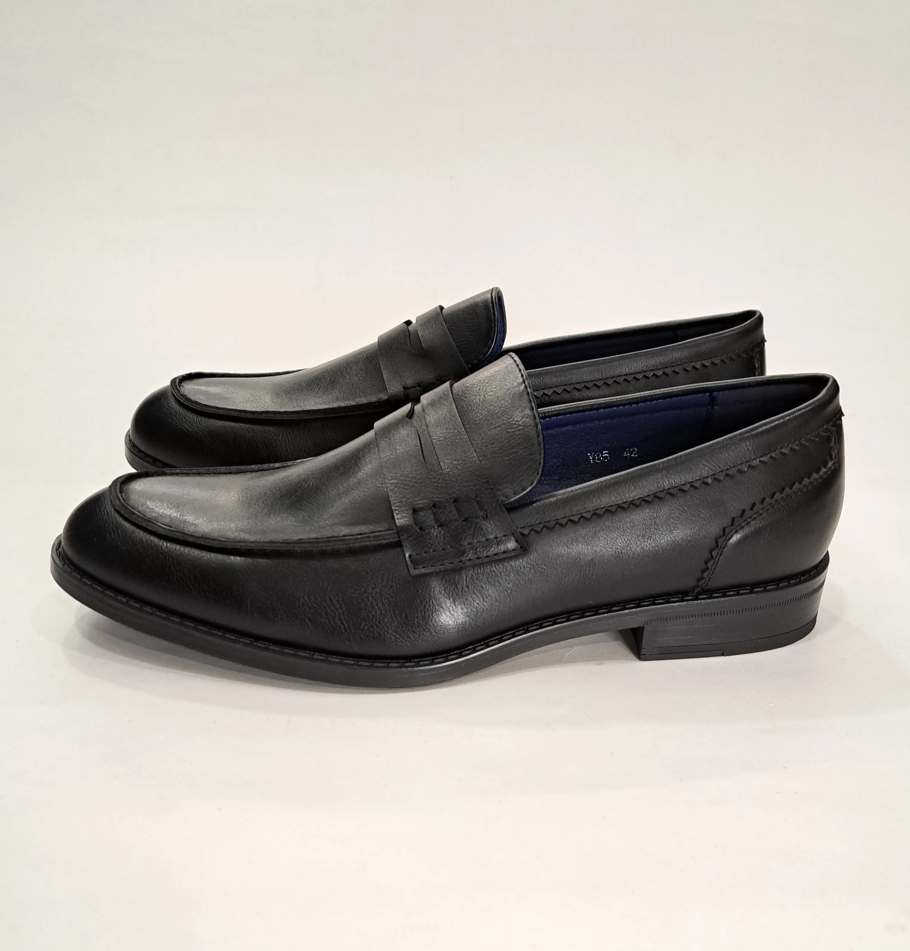 BRUSHED NAPPA LEATHER LOAFERS BLACK