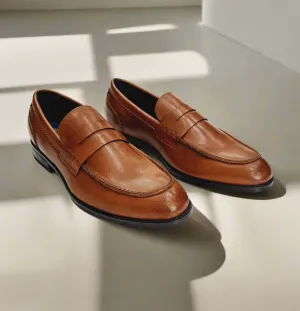 BRUSHED NAPPA LEATHER LOAFERS