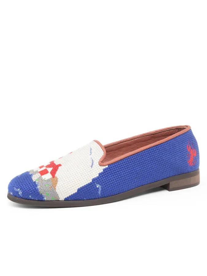 BY PAIGE - NEEDLEPOINT LOAFER IN LIGHTHOUSE & BUOY