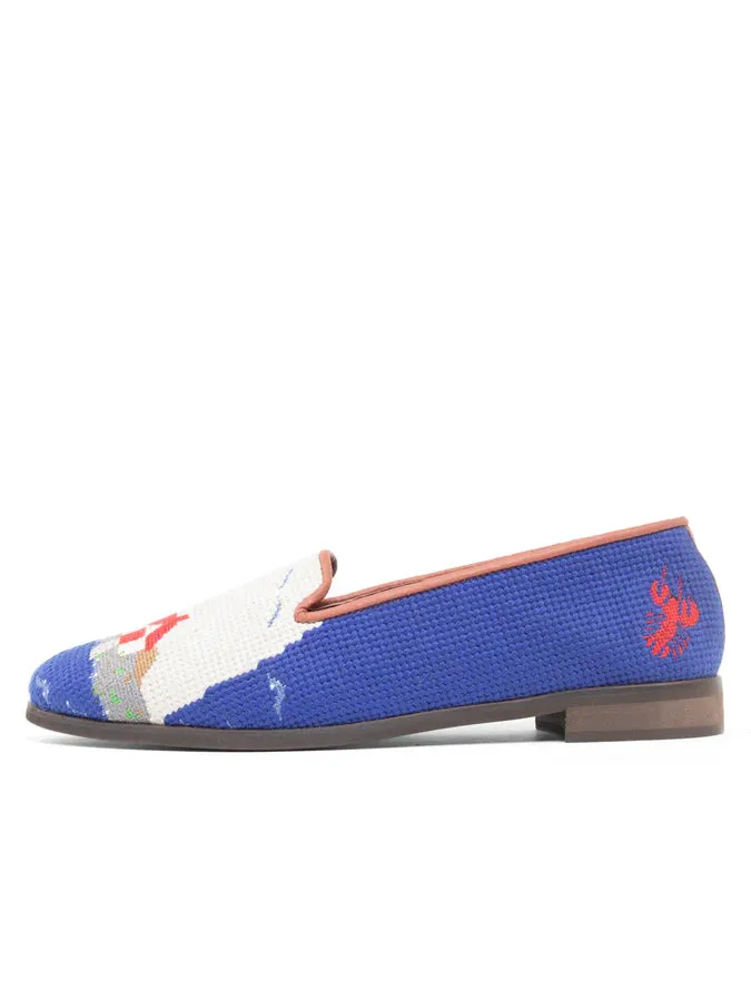 BY PAIGE - NEEDLEPOINT LOAFER IN LIGHTHOUSE & BUOY