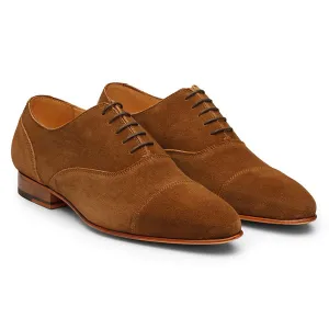 Camel Suede Toecap Oxfords