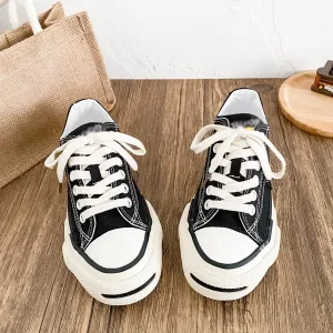 Canvas Chunky Sneakers for Women & Girls - Cute Y2K Walking Shoes for Travel & Gifts
