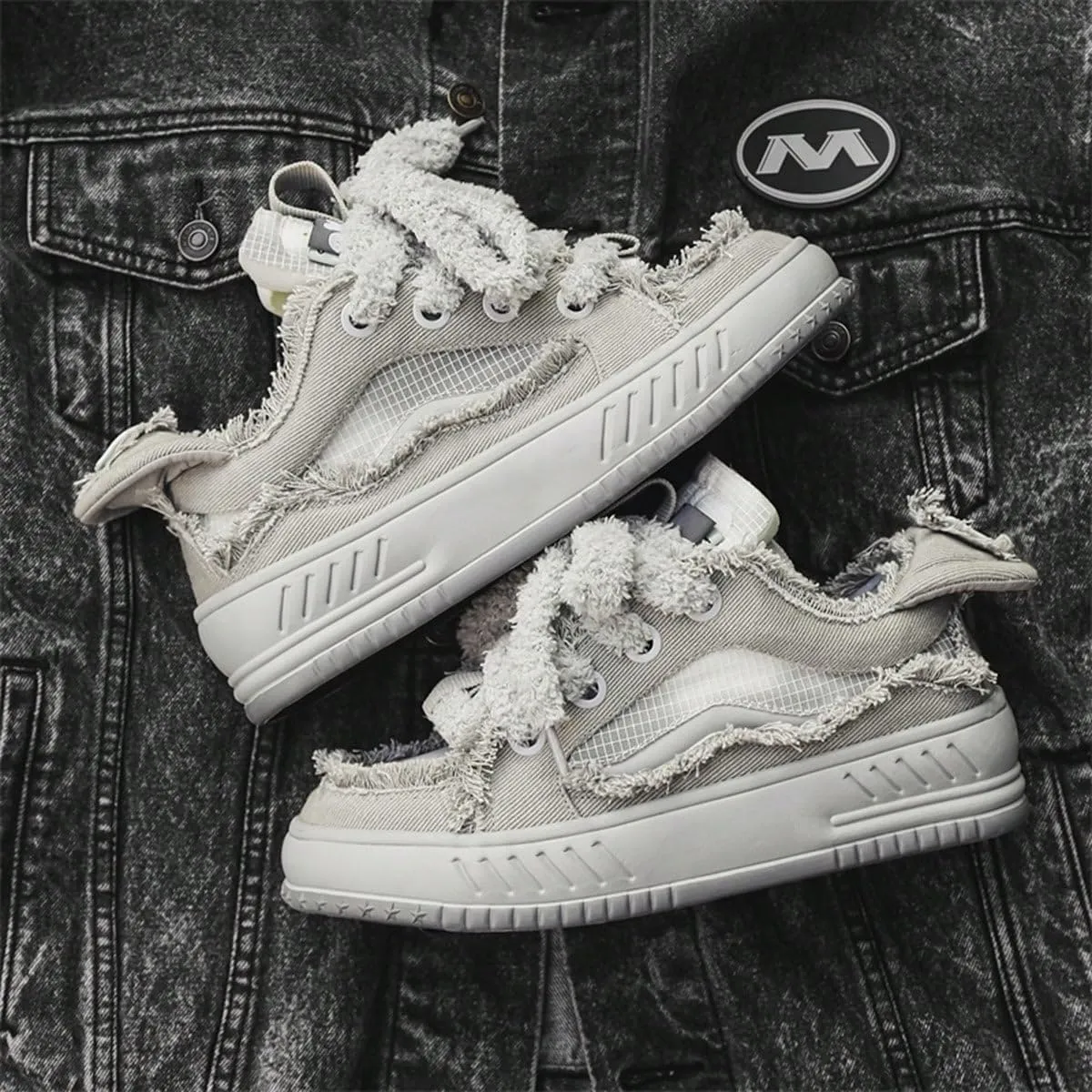 Canvas Fuzzy Stylish Fluffy Lace Up Sneakers for Women and Teens Soft Plush Streetwear Shoes with Cozy Texture Cute Aesthetic Footwear for Fall Winter Outfits