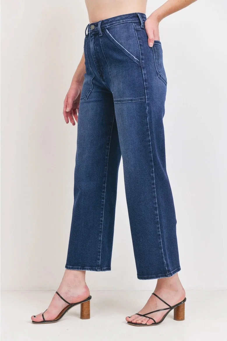 Cargo Pocket Dark Wide Leg