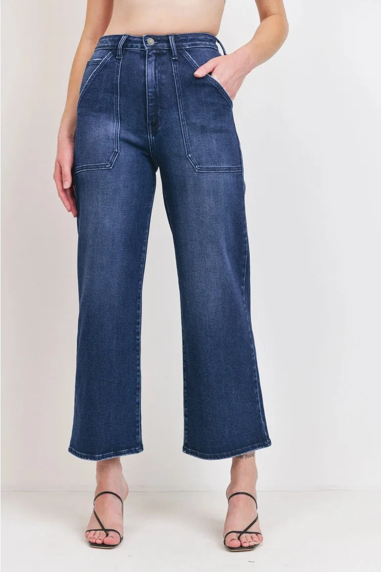 Cargo Pocket Dark Wide Leg