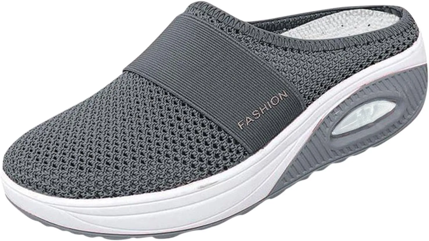 Cathalem Diabetic Shoes for Women, Women's Air Cushion Slip-On Walking Shoes Orthopedic Diabetic Walking Shoes