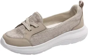 Cathalem Diabetic Shoes for Women, Women's Air Cushion Slip-On Walking Shoes Orthopedic Diabetic Walking Shoes