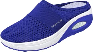 Cathalem Diabetic Shoes for Women, Women's Air Cushion Slip-On Walking Shoes Orthopedic Diabetic Walking Shoes
