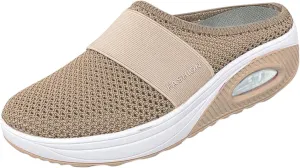 Cathalem Diabetic Shoes for Women, Women's Air Cushion Slip-On Walking Shoes Orthopedic Diabetic Walking Shoes