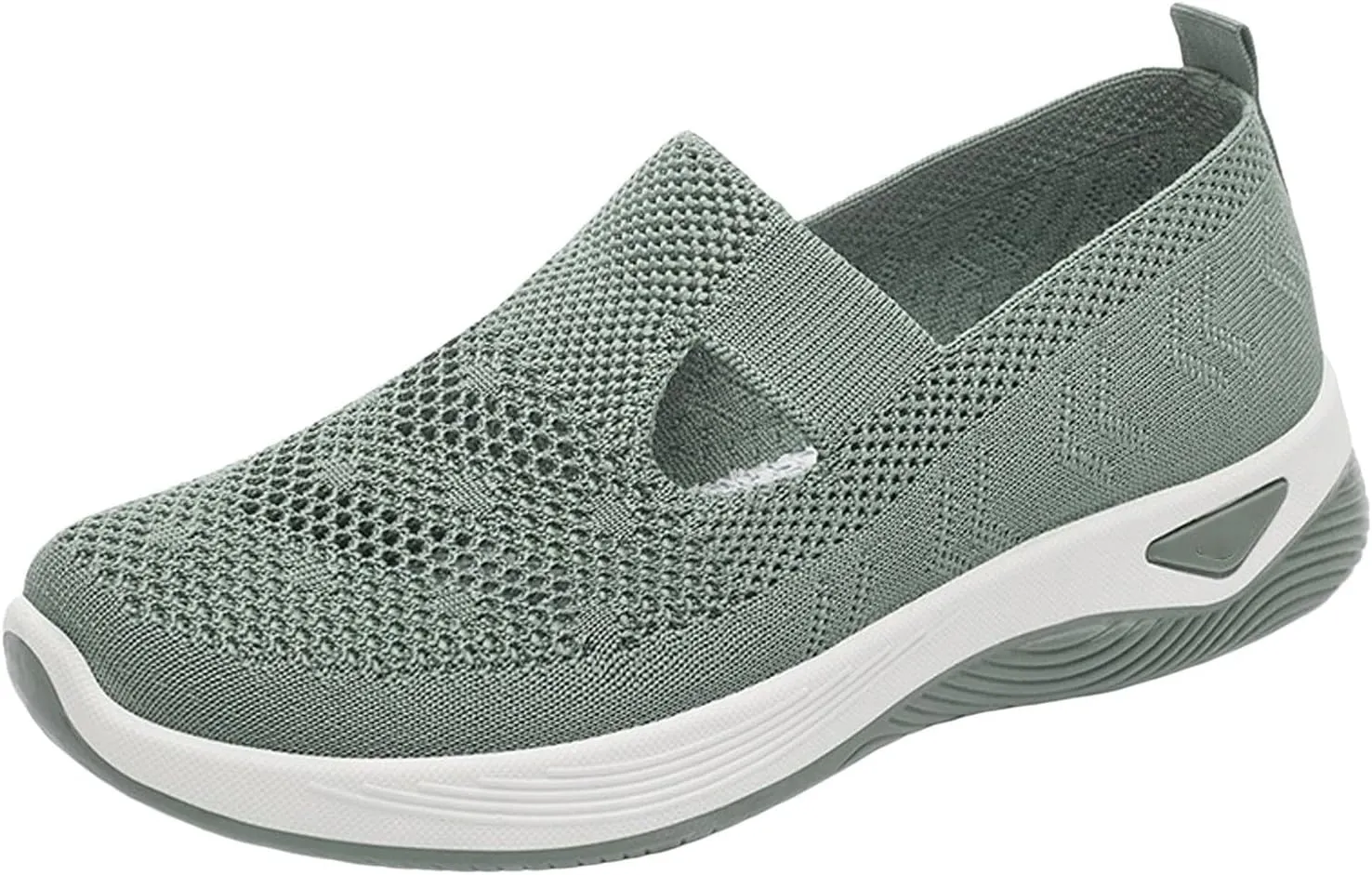 Cathalem Orthopedic Shoes for Women, Go Walking Slip on Diabetic Foam Shoes Hands Free Slip in Sneakers Arch Support
