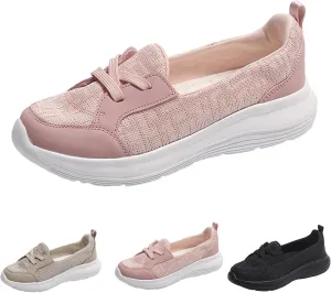 Cathalem Orthopedic Walking Shoes for Women, Orthopedic Women's Breathable Slip On Arch Support Non-Slip Shoes