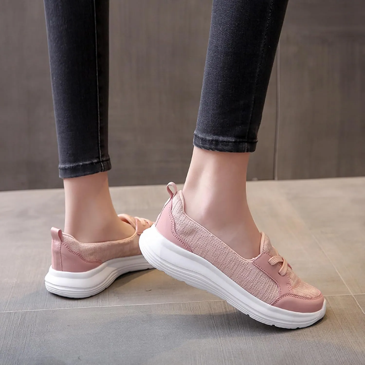 Cathalem Orthopedic Walking Shoes for Women, Orthopedic Women's Breathable Slip On Arch Support Non-Slip Shoes