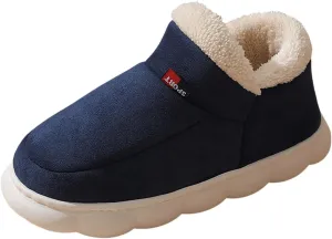 Cathalem Women's Slippers Platform Short Ankle Boot Fur Fleece Lined Sneakers House slippers Anti-Slip Boot For Outdoor