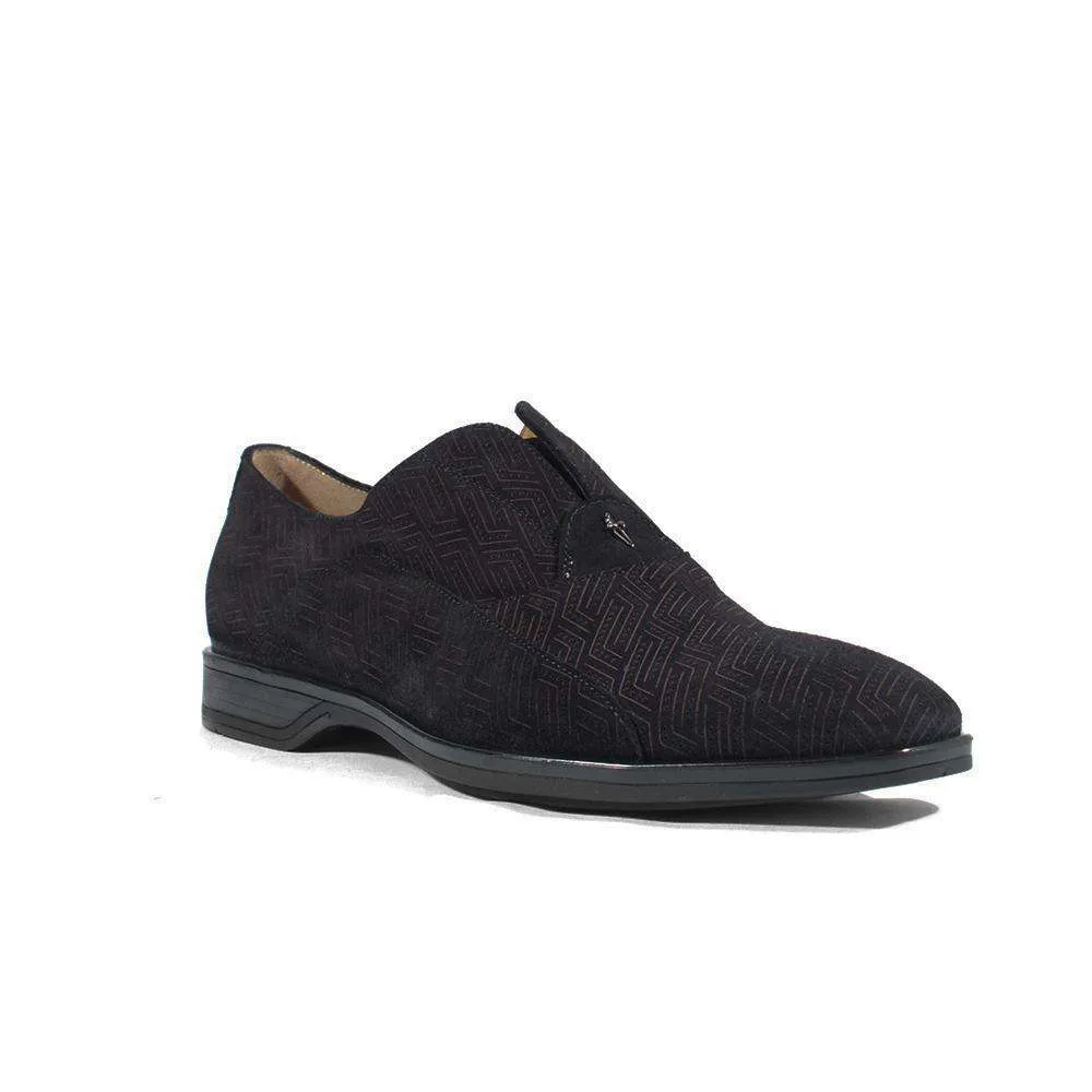 Cesare Paciotti Luxury Italian Italian Men's Designer Shoes Vit Camoscio Navy Suede Loafers (CPM2633)
