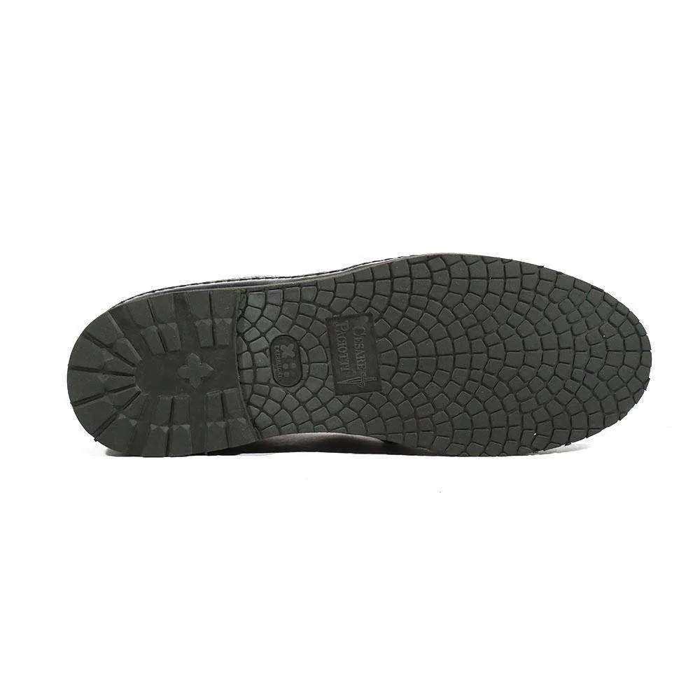 Cesare Paciotti Luxury Italian Men's Loafers 4US Gran S L Black Cam Army Designer Shoes (CPM5404)