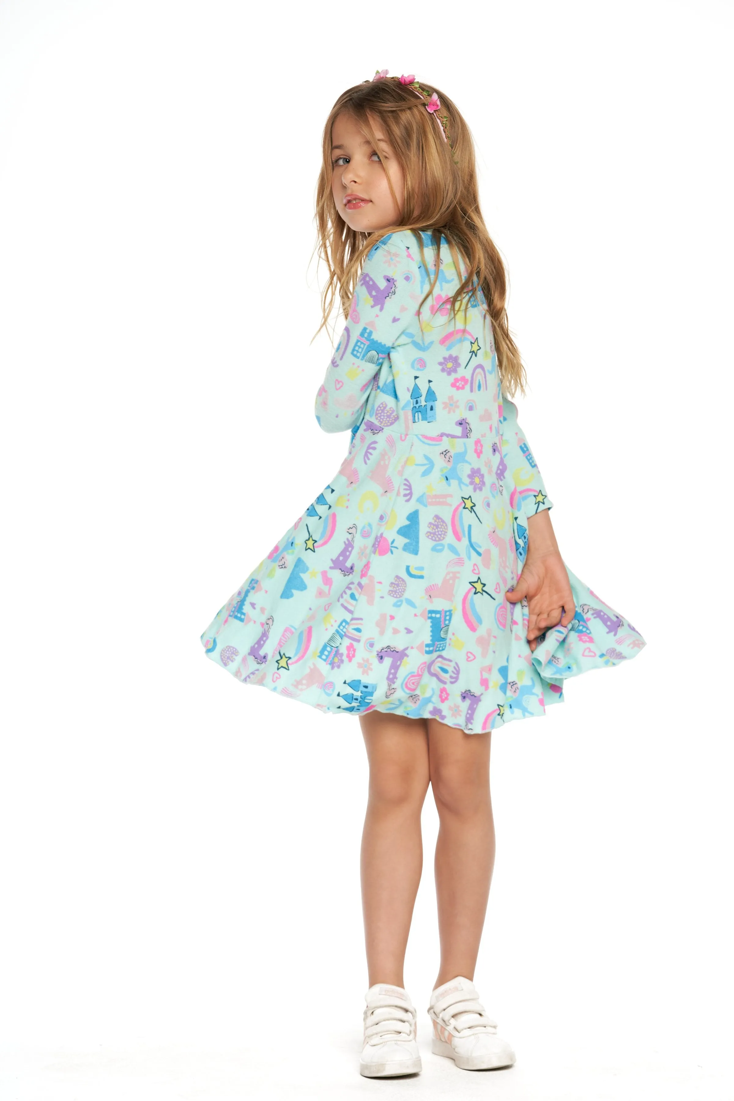 Chaser Kids Rpet Bliss Knit L/S Unicorn Fairy Dress - FINAL SALE