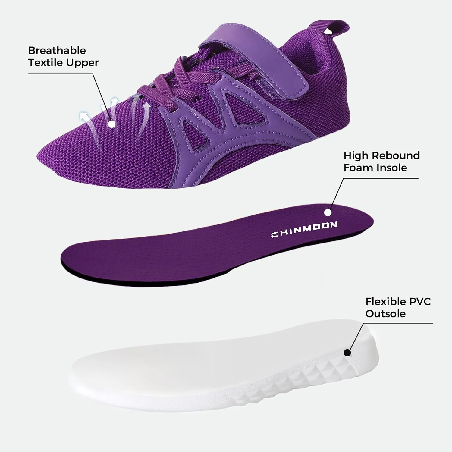 CHINMOON Boys Girls Lightweight Running Shoes Kids Tennis Walking Shoes Breathable Sports Sneakers (Little Kid/Big Kid)
