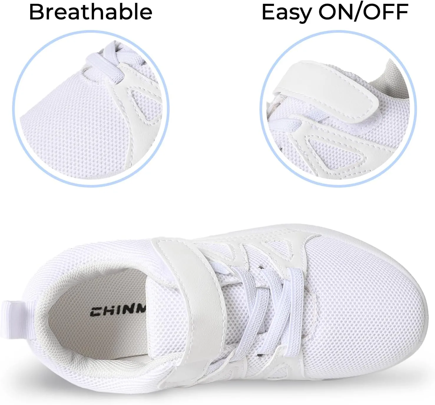 CHINMOON Boys Girls Lightweight Running Shoes Kids Tennis Walking Shoes Breathable Sports Sneakers (Little Kid/Big Kid)