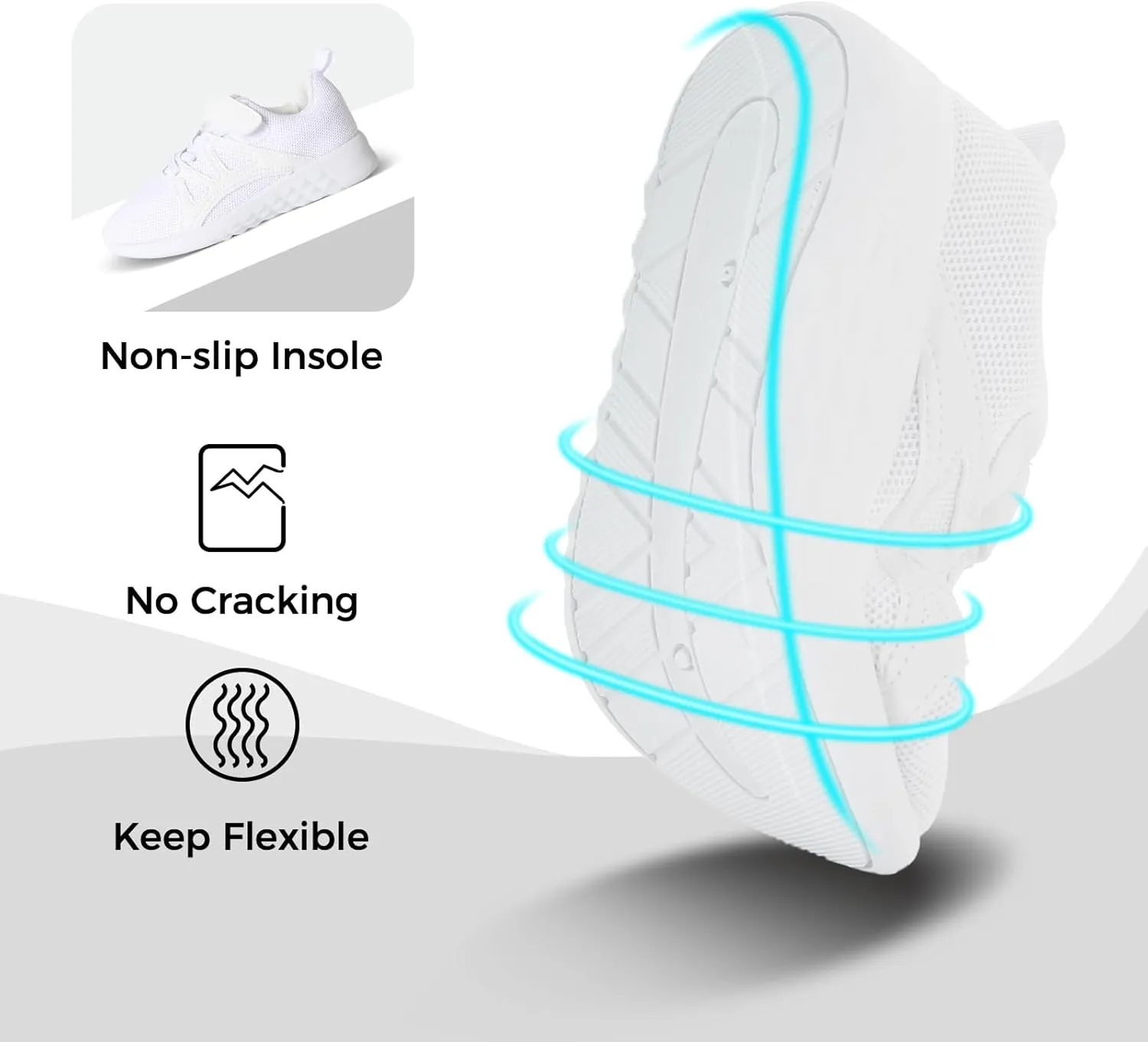 CHINMOON Boys Girls Lightweight Running Shoes Kids Tennis Walking Shoes Breathable Sports Sneakers (Little Kid/Big Kid)