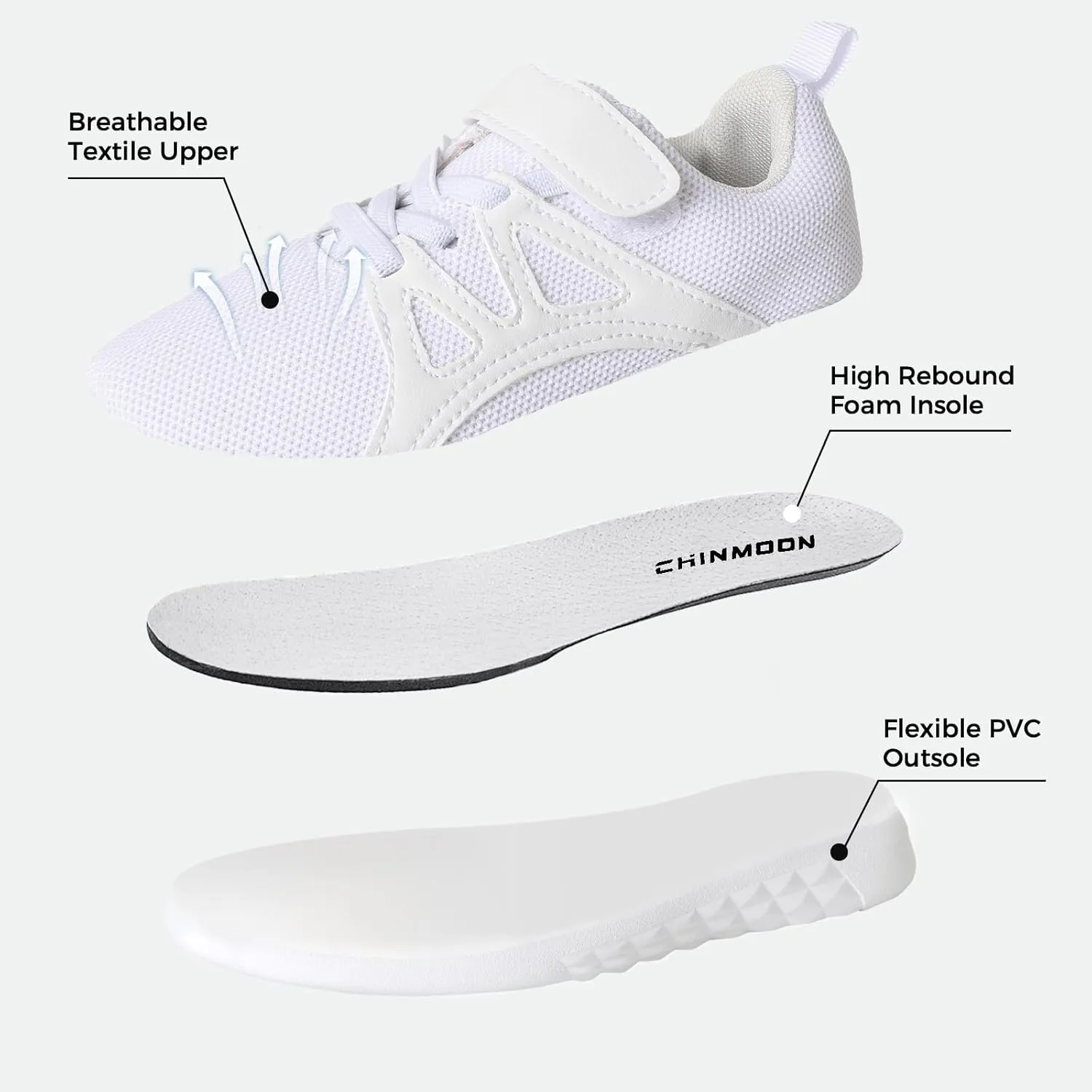 CHINMOON Boys Girls Lightweight Running Shoes Kids Tennis Walking Shoes Breathable Sports Sneakers (Little Kid/Big Kid)