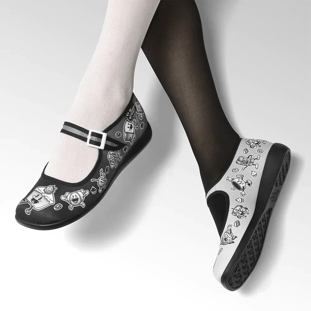Chocolaticas® CARTOON  Women's Mary Jane Flat