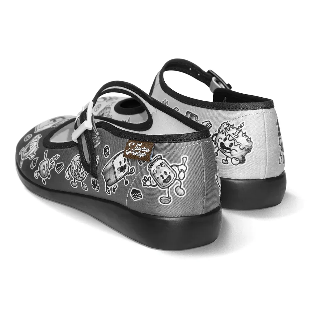 Chocolaticas® CARTOON  Women's Mary Jane Flat