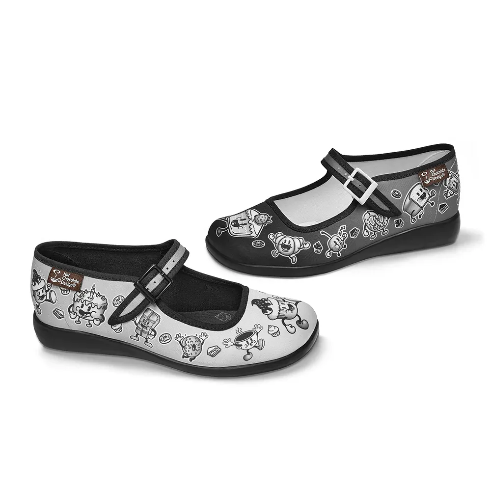 Chocolaticas® CARTOON  Women's Mary Jane Flat