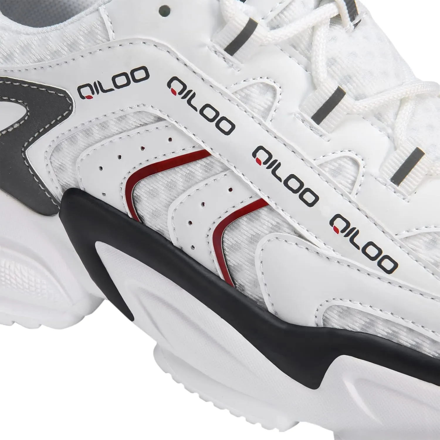 Chunky Mens Wide Width Fashion Walking Sneakers Dad Black White Running Sport Shoes
