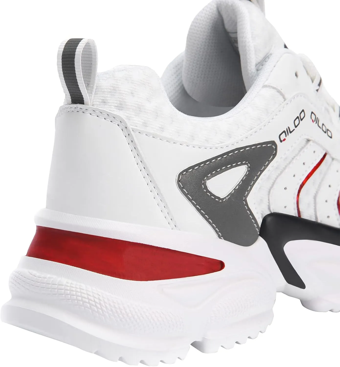 Chunky Mens Wide Width Fashion Walking Sneakers Dad Black White Running Sport Shoes