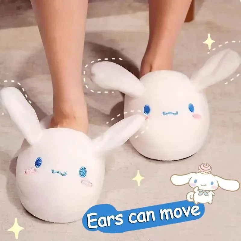 Cinnamoroll Moving Ear Cotton Slippers