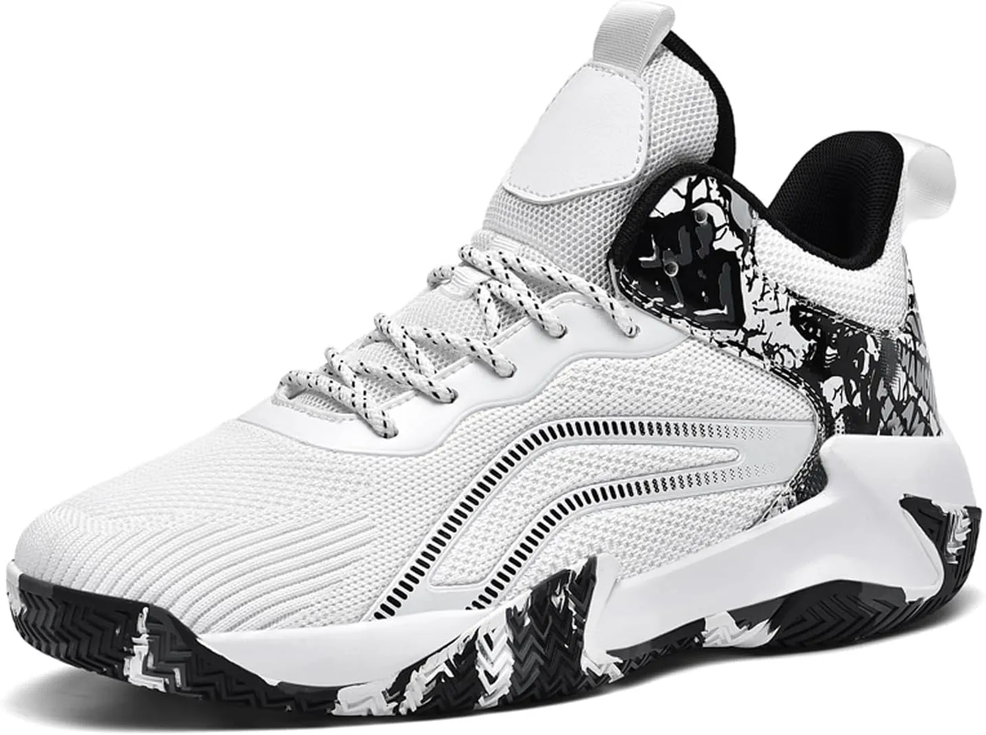 CJSPORX Mens Basketball Shoes Breathable Non Slip Running Fashion Sneakers
