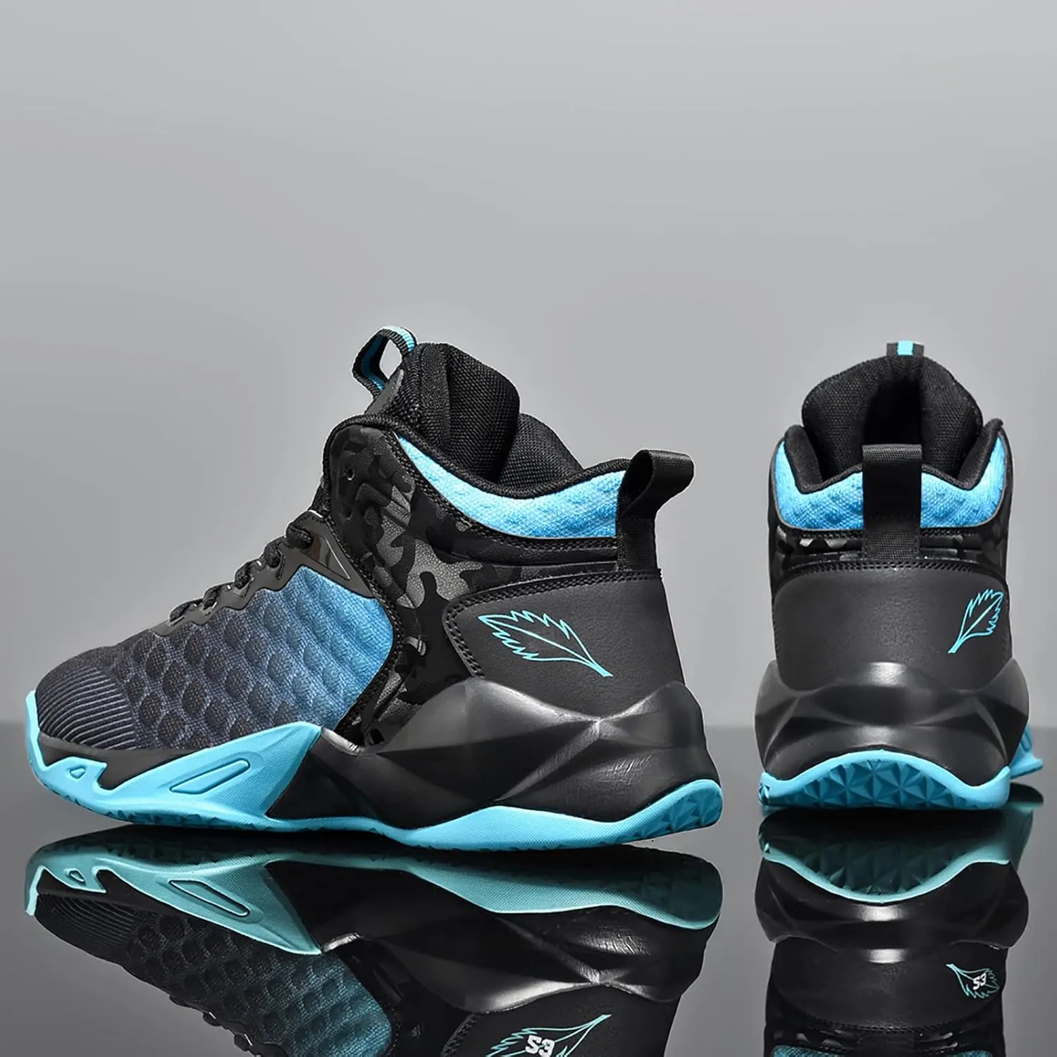 CJSPORX Mens Basketball Shoes Breathable Non Slip Running Fashion Sneakers