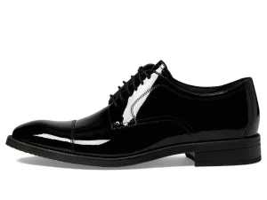Cole Haan Men's Modern Essentials Cap Oxford, Black Patent/Black, 9.5