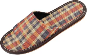 Colorful Checked Men Women Travel Slippers Reusable Dorm Home Slides for Home Outdoor Beach
