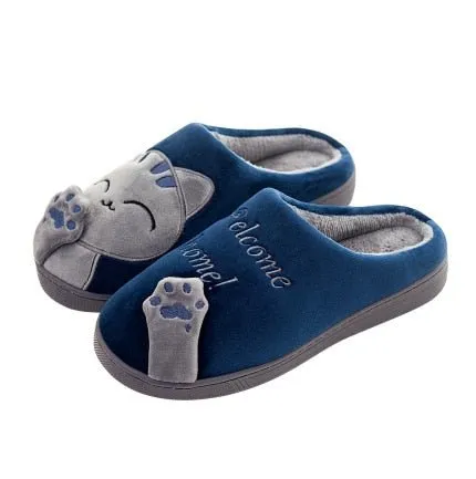 Cute Cat Warm Slippers